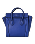 Nano Luggage, £795, Handbags, Blue, Leather, Back view